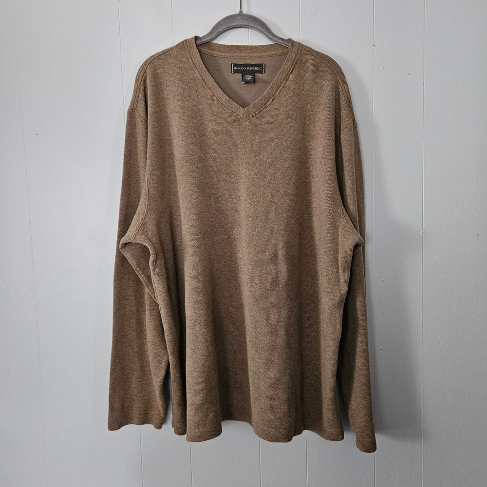 Y2K Banana Republic Sweater Mens XL Cotton Pullover Classic Comfort Casual
